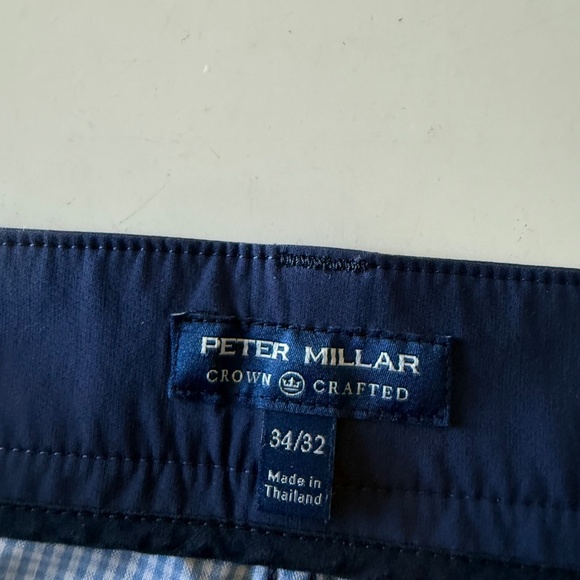 Peter Millar Kirk Performance Crown Crafted Navy Blue 5 Pocket Pants Men 34 x 32 - Picture 5 of 11
